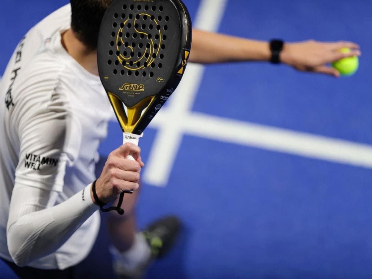 Players enjoying a padel match — the energy that inspired NetSet